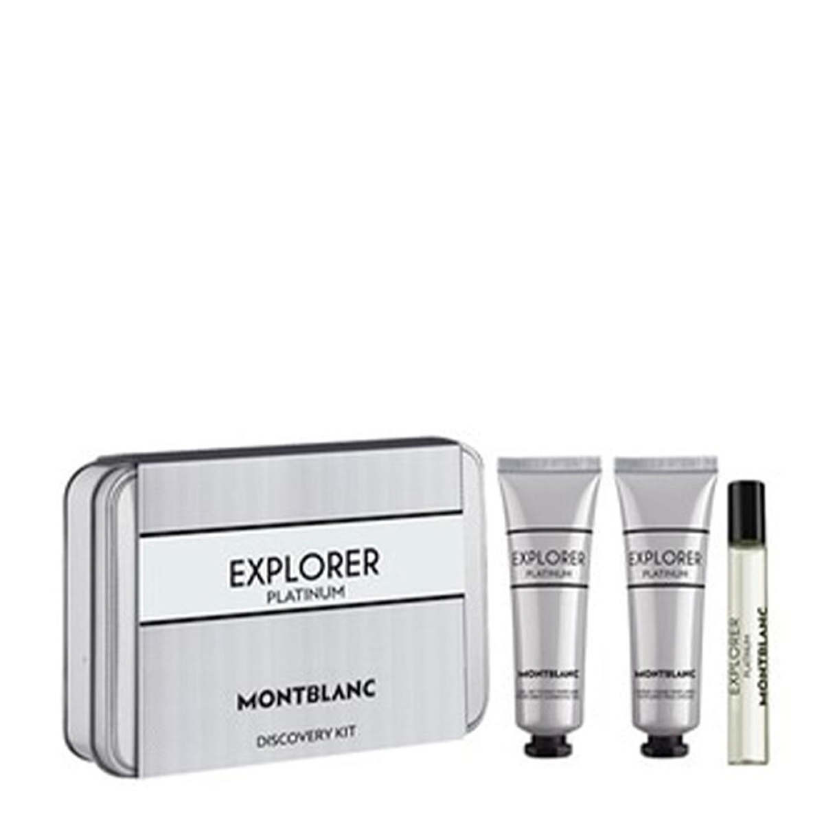 67ml Montblanc - Explorer Platinium - EDP 7.5ml + Crème 30ml + Gel Douche 30ml