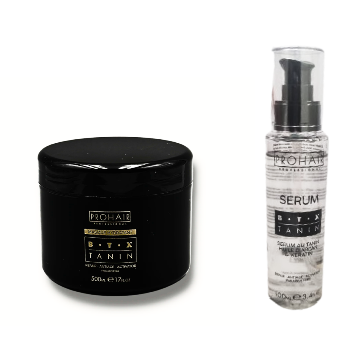 Prohair Professional - Tanin Anti Age Sans Paraben Sérum 100ml + Masque 500ml