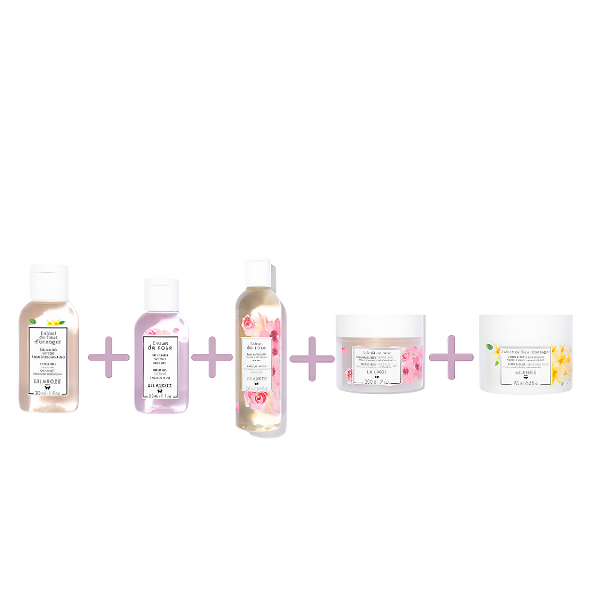 Lilaroze Paris - Pack Cura Complet Corpo e Mani aux Extraits de Fiori d'Arancio e Rose