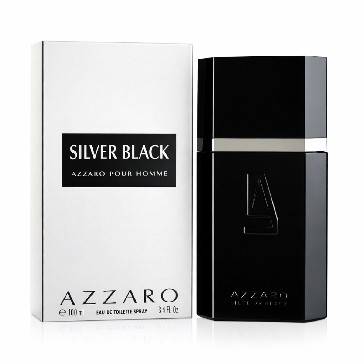 100 ml Azzaro - Silver Black - Eau de Toilette pour homme