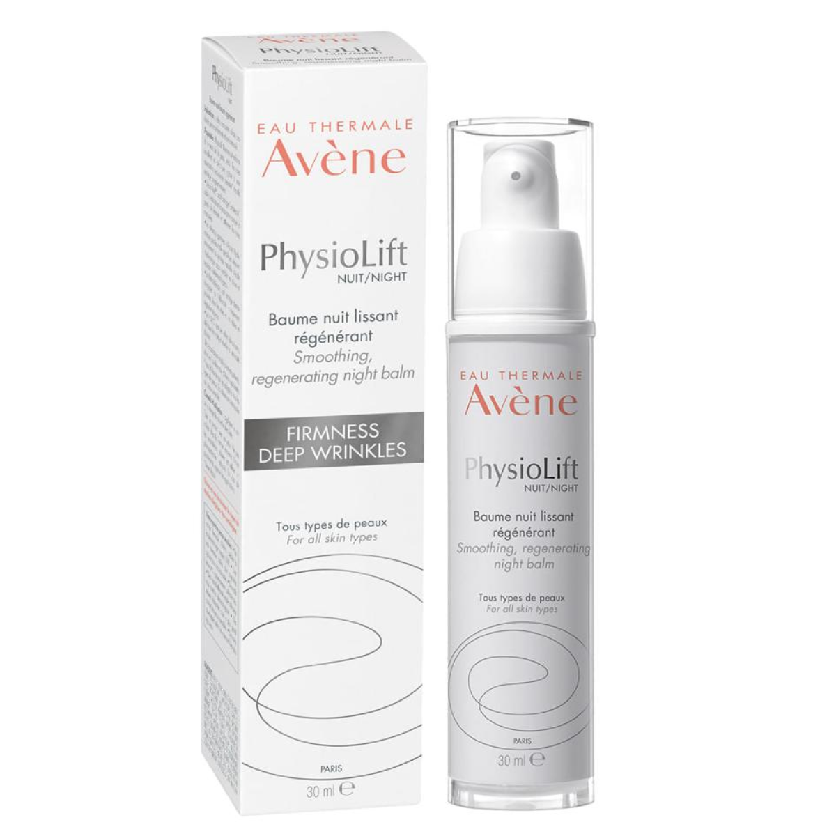 30ml Avène - Eau thermal PhysioLift Nuit Baume nuit lissant régernisant