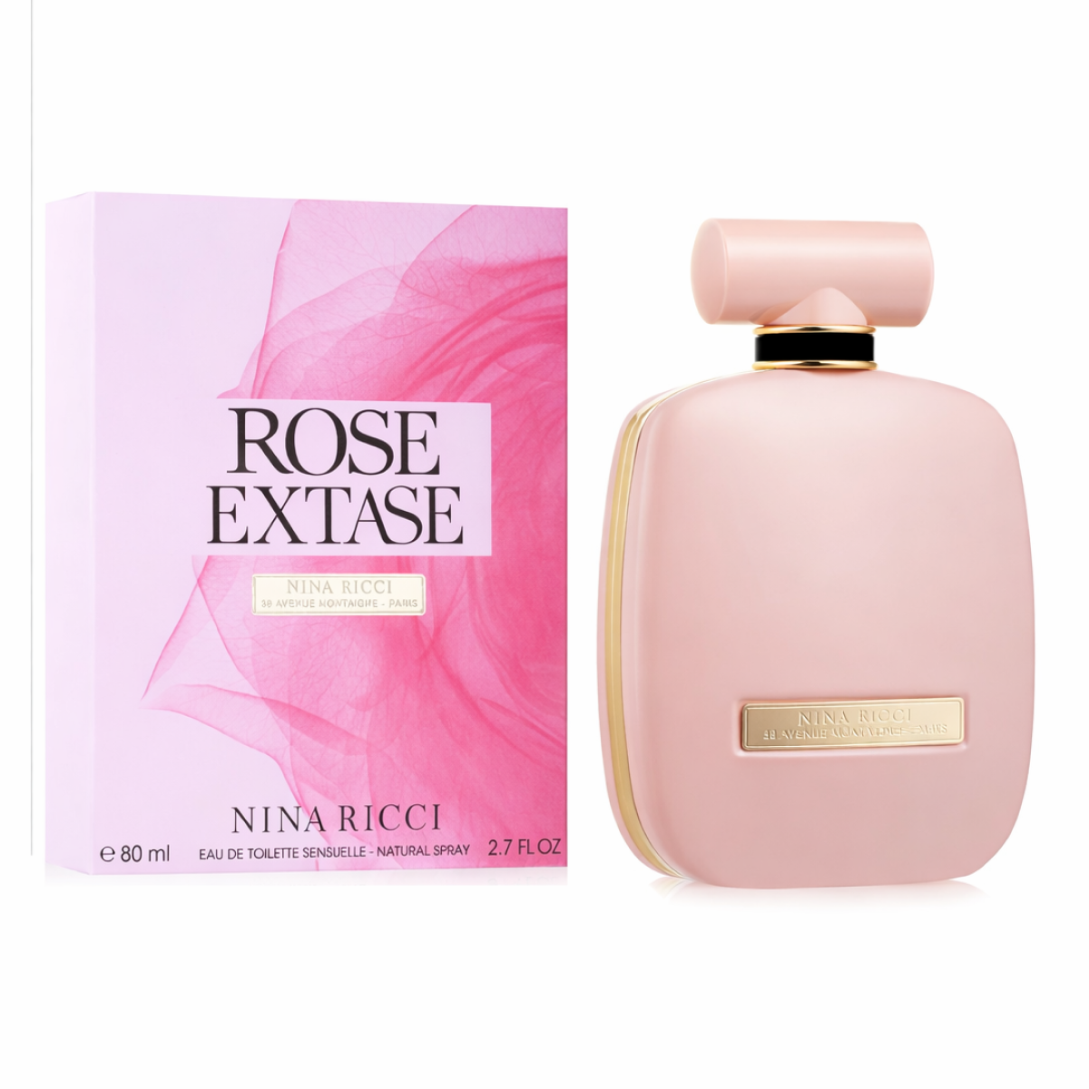 80 ml Nina Ricci - Rose Extase - Eau de Toilette pour femme