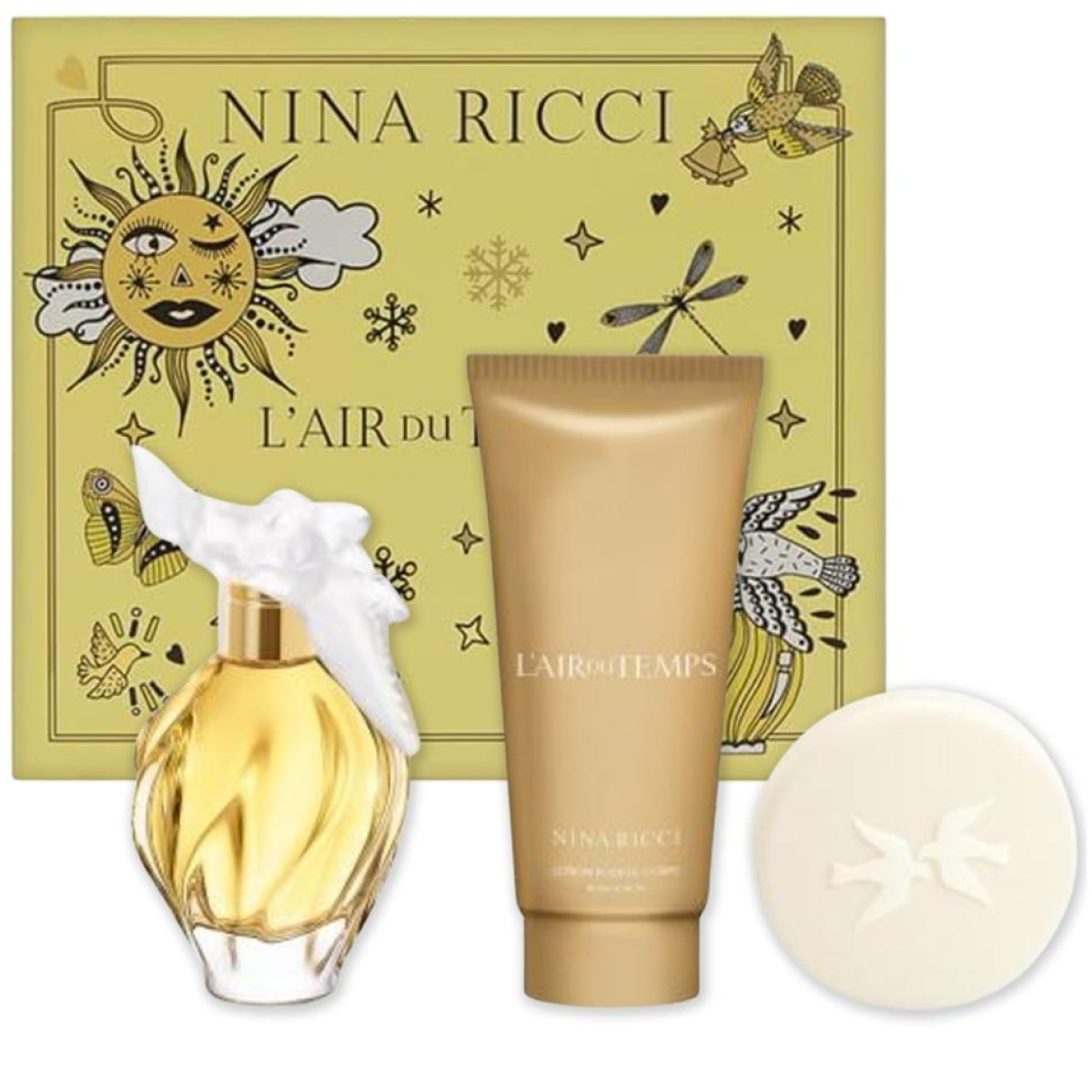 100ml Nina Ricci - L'air Du Temps - Coffret EDT 100ml + Lotion 100ml + Savon 100g