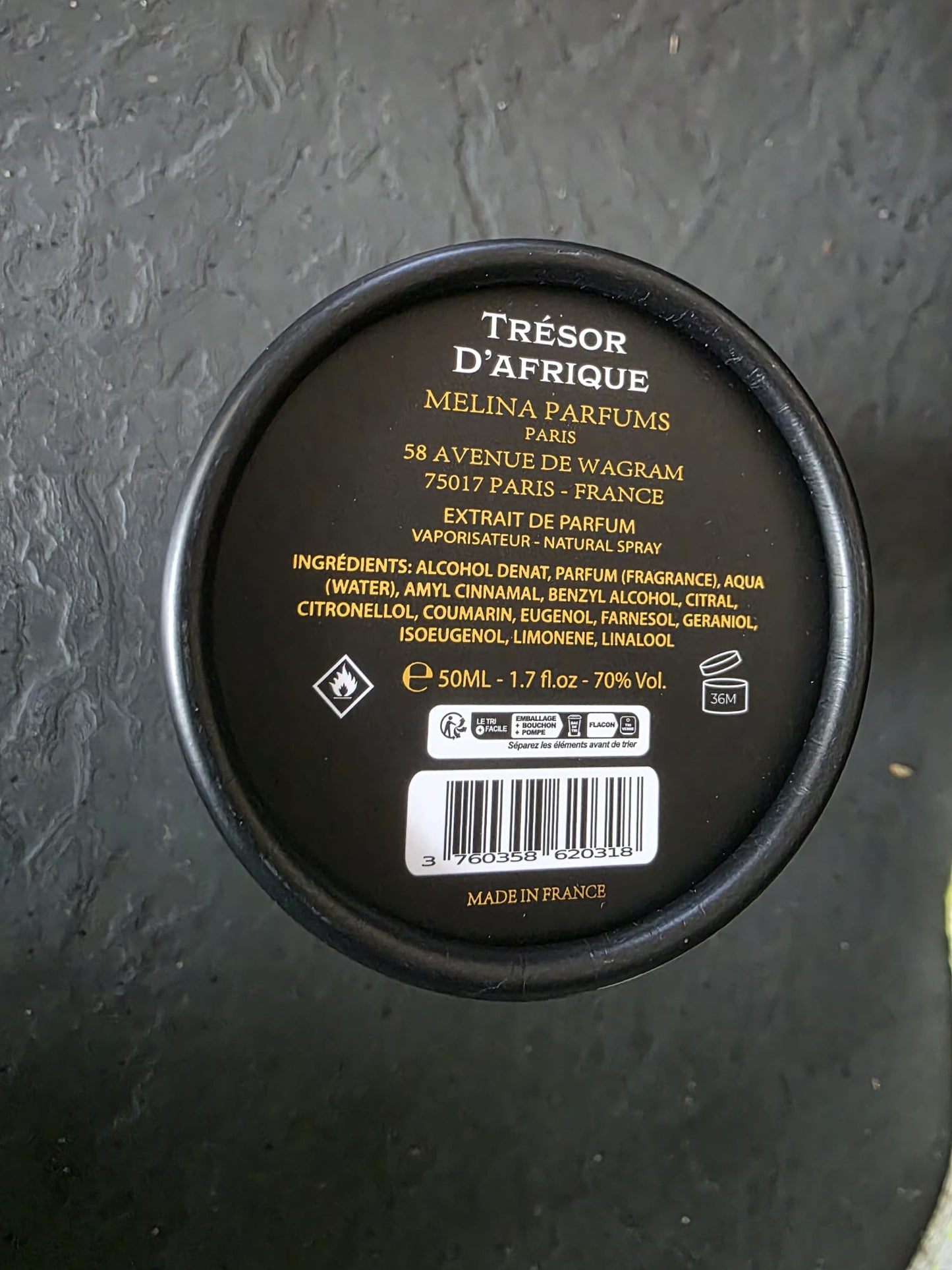 Melina Parfums - Trésor d'Afrique - Estratto di profumo per uomo