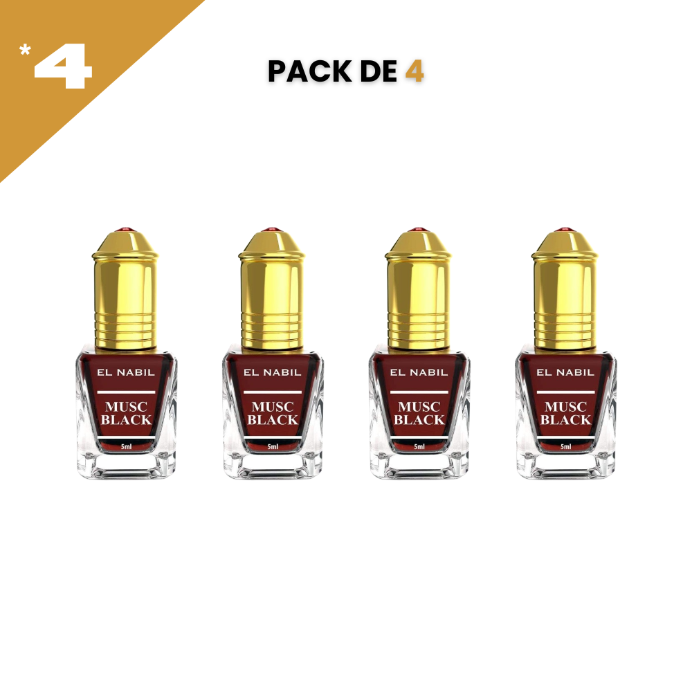 el Nabil - Musc Black - Profumo concentrato senza alcool 12*5ml