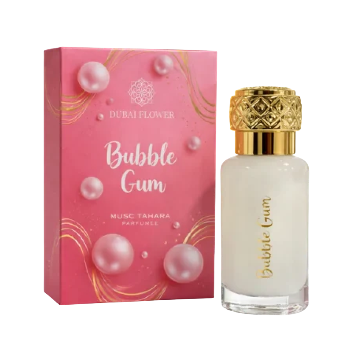 12ml * 4 Dubaï Flower - Musc Tahara Bubble Gum - Concentré de Parfum Mixte
