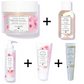 Lilaroze Paris - Pack Latte Corpo Estratto di rose+ Scrub Viso Estratto di rose + Scrub Corpo Estratto di rose + Balsamo Labbra Estratto di Fiori d'Arancio + Gel Main Estratto di Fiori d'Arancio