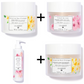 Lilaroze Paris - Pack Gommage Corps Extrait de fleurs D'oranger +  Gommage Corps Extrait de rose + Creme Corps Extrait de fleur d'Oranger  + Lait Corps Extrait de rose