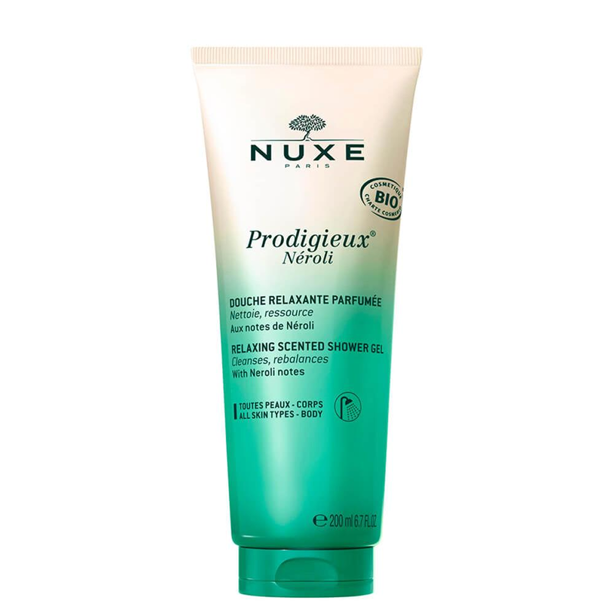 200ml Nuxe - Bio Prodigieux Néroli Douche Relaxante Parfumée