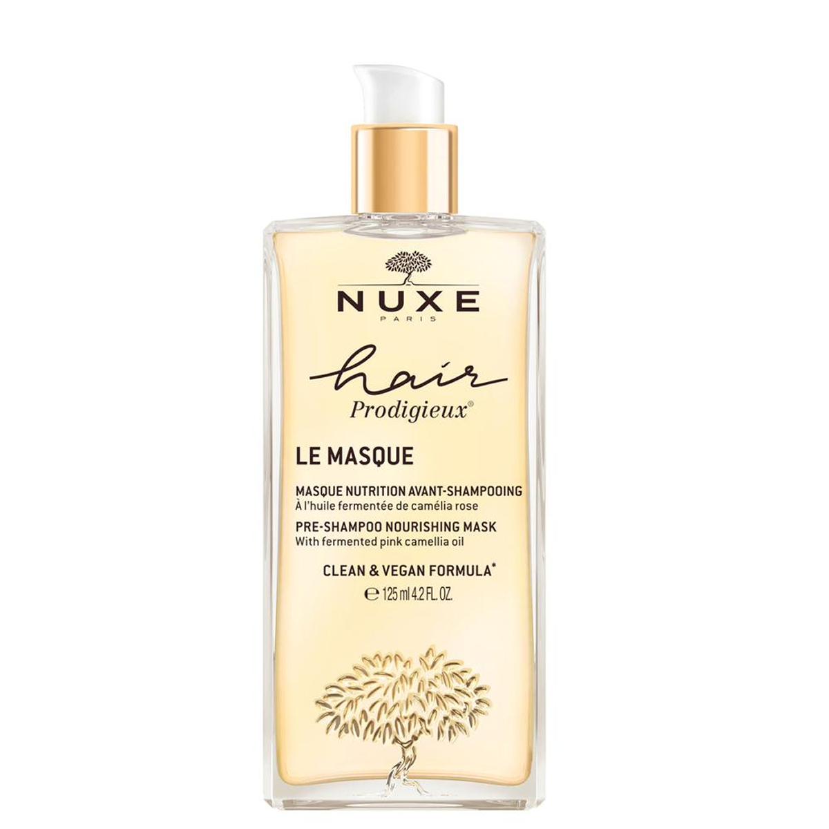 125ml Nuxe - Prodigieux Le Masque - Nutrition Avant Shampooing a L' Huile de Camélia Rose