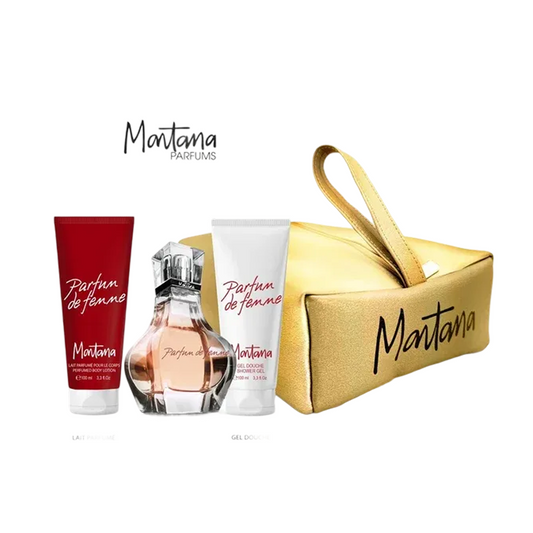 Montana - Cofanetto Parfum de da Donna Eau de Parfum 100ml + Lozione Profumata 100ml + Gel Doccia 100ml