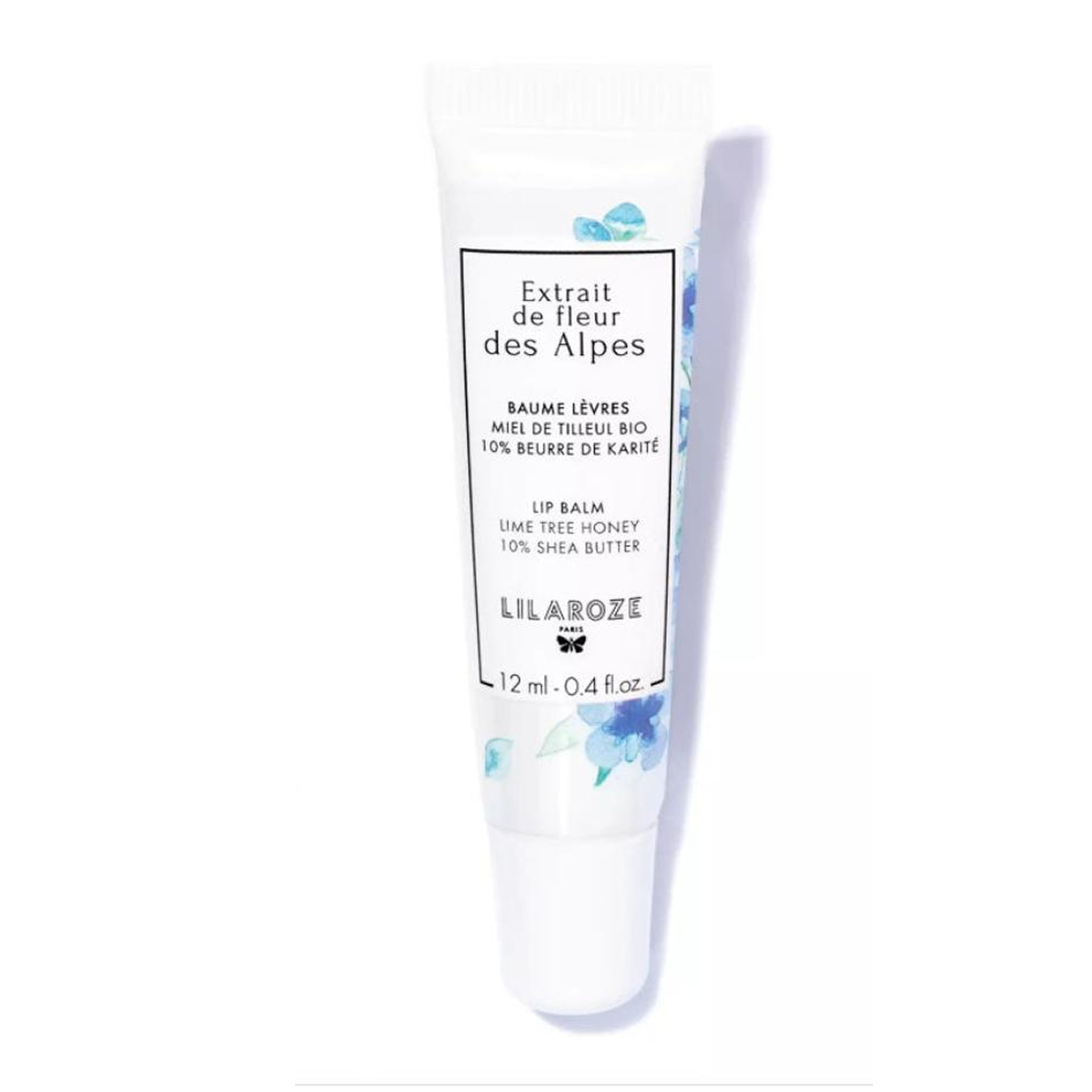 12ml Lilaroze Paris - Baume à Lèvres Extrait de Fleur Des Alpes Miel de Tilleul Bio