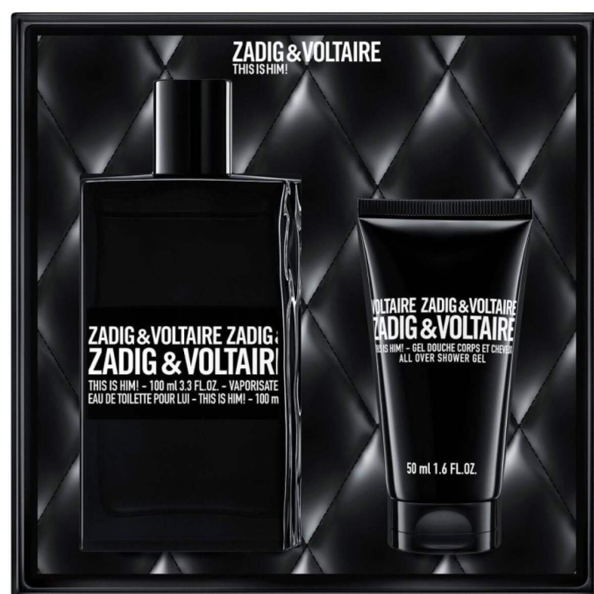Eau de Toilette 50 ml + Gel Douche 50 ml Zadig & Voltaire - This Is Him! - Coffret pour homme Eau de Toilette 50 ml + Gel Douche 50 ml
