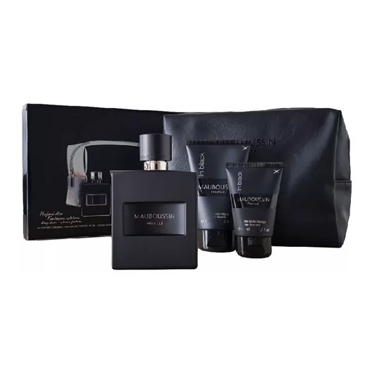 Mauboussin - per Lui in Black - Cofanetto Eau de Parfum , Gel Doccia, Balsamo Dopobarba & Set