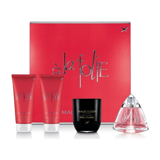 Mauboussin - À La Folie Cofanetto Prestige 2021 - Eau de Parfum, Gel Doccia, Lozione & Candela profumato
