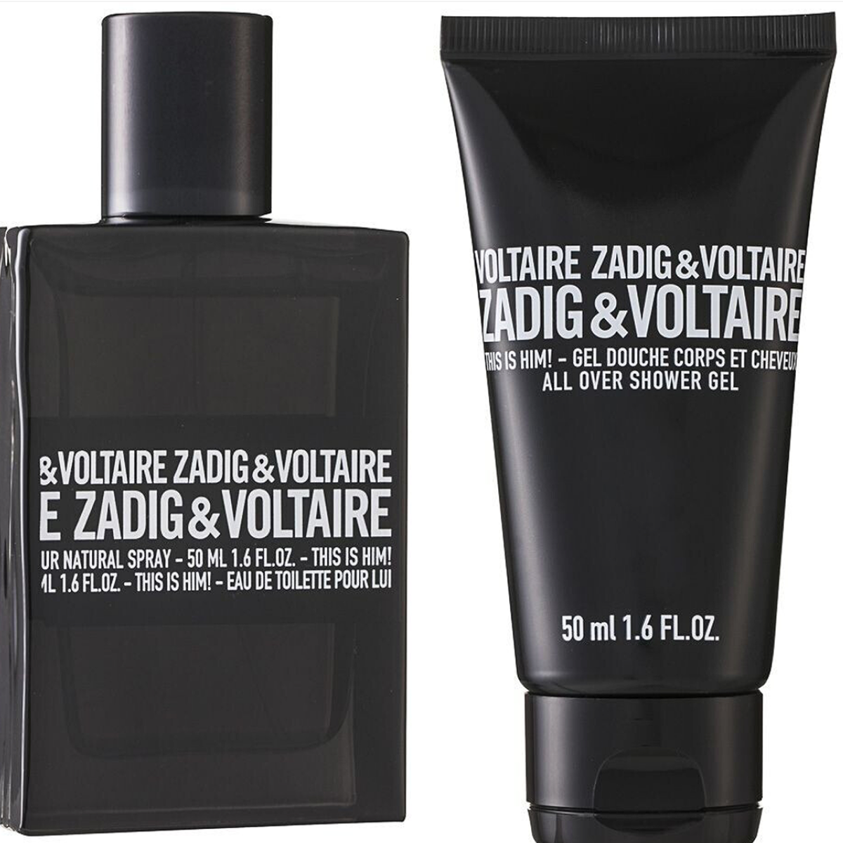 Eau de Toilette 50 ml + Gel Douche 50 ml Zadig & Voltaire - This Is Him! - Coffret pour homme Eau de Toilette 50 ml + Gel Douche 50 ml