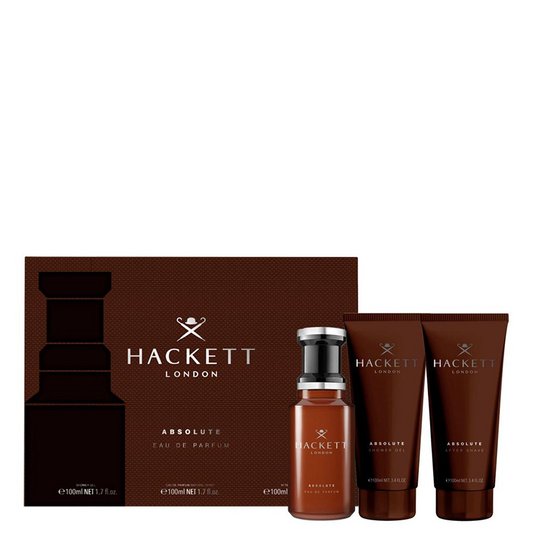 Hackett - Absolute - Cofanetto Parfum 100ml + Gel Doccia 100ml + Gel Doccia 100ml