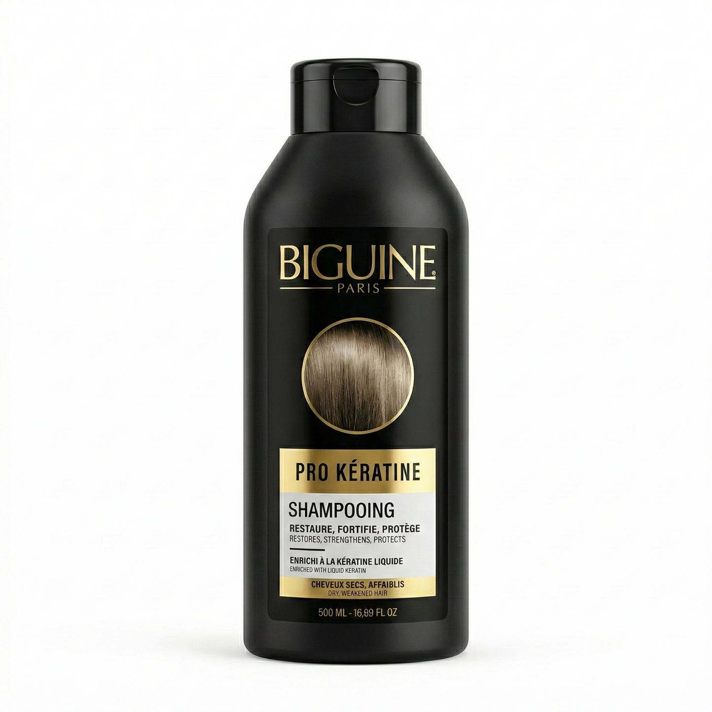 500 ml Biguine Paris - Pro Kératine - Shampooing Cheveux Secs Affaiblis