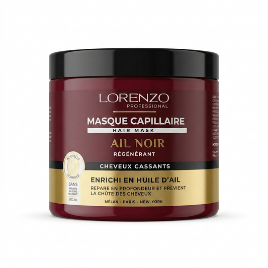 Lorenzo Professional - Ail Noir - Maschera Capelli Capelli Cassants