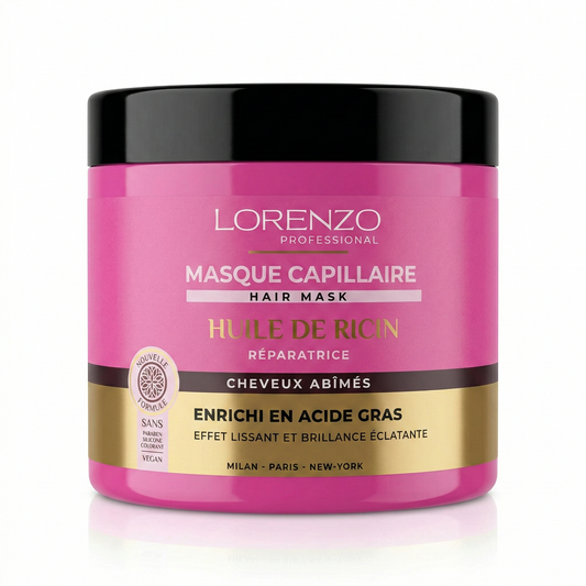 Lorenzo Professional - Olio di Ricin - Maschera Capelli Capelli danneggiati