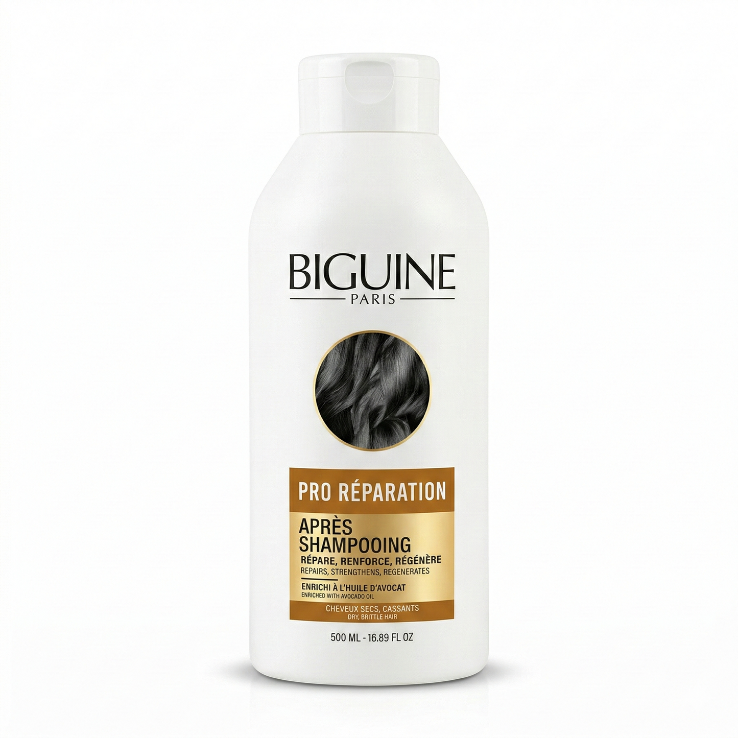 500ml Biguine Paris - Après-Shampooing Pro Réparation Cheveux Secs et Cassants