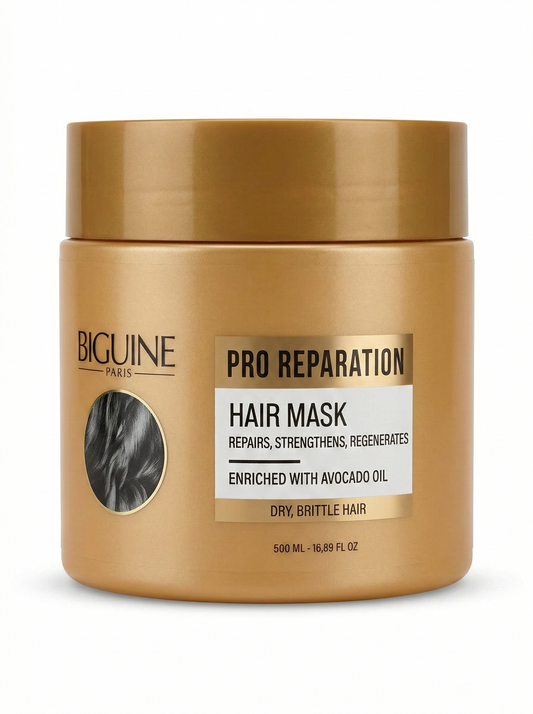 Biguine - Pro reparation - Maschera Capelli Secchi e Fragili enrichie à l'Avocado