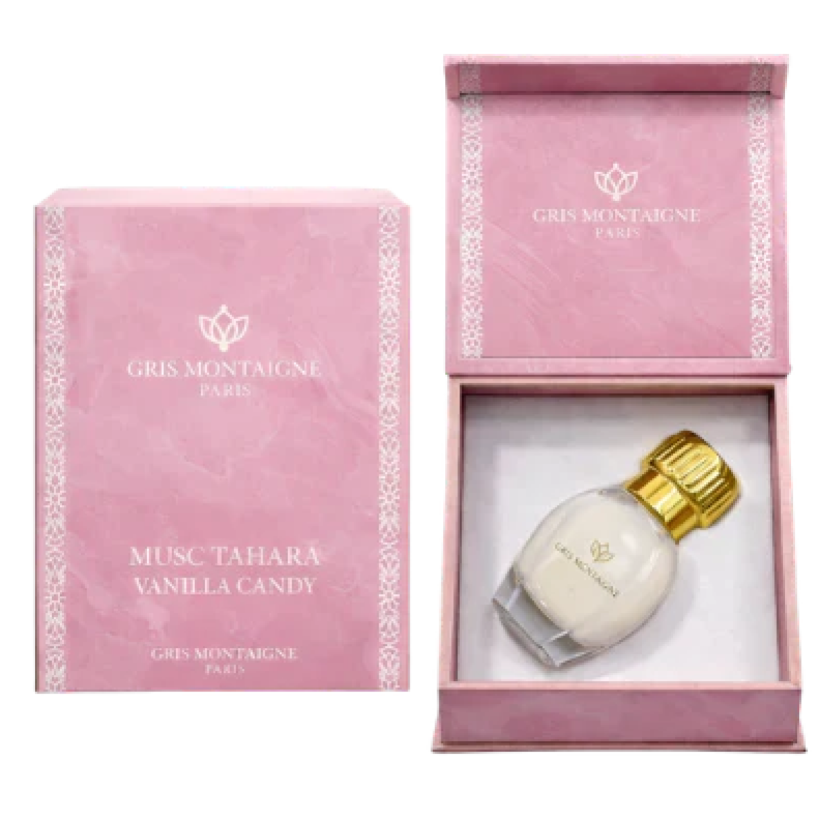 12ml * 4 Gris Montaigne - Musc Tahara Vanilla Candy - Concentré de Parfum
