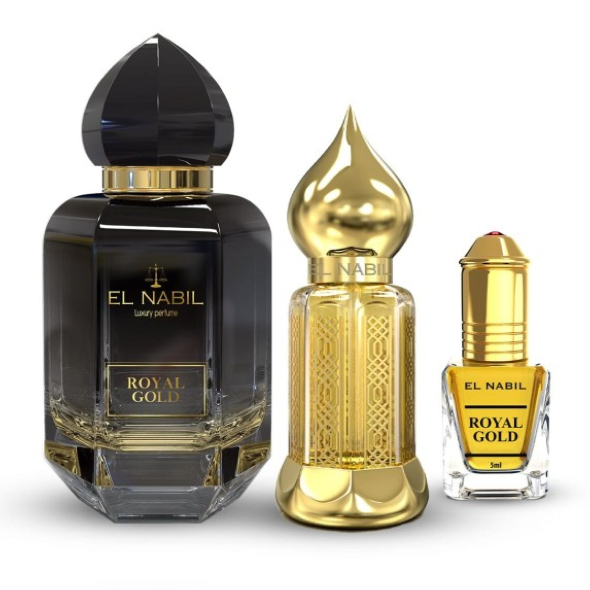 EL NABIL Cofanetto Royal Gold 65ml +12ml Spray +5ml