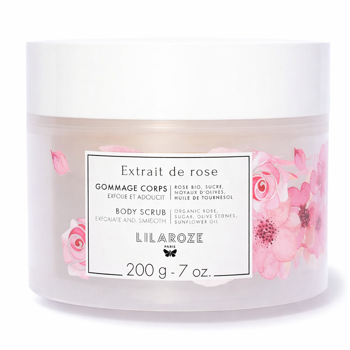 Lilaroze Paris - Gommage Corps Extrait de Rose Bio