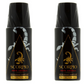 6*150ml Scorpio - Noir Absolu - Deodorante da Uomo