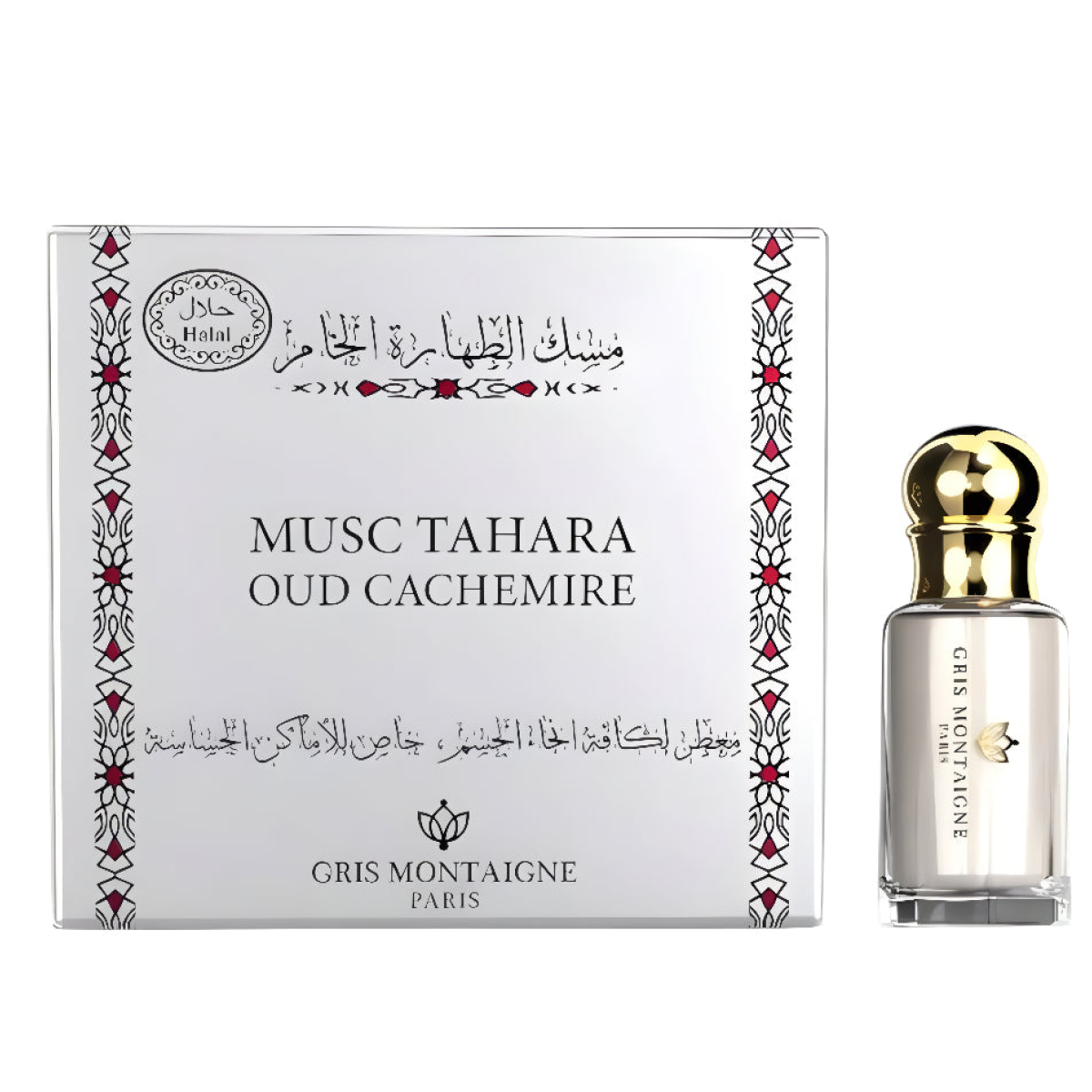 12ml Gris Montaigne - Musc Tahara Oud Cachemire - Parfum Concentré