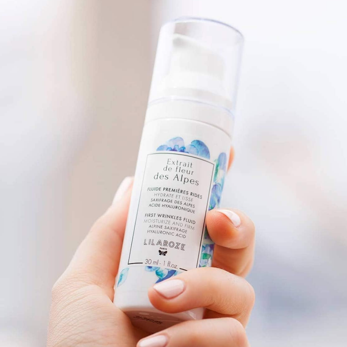 Lilaroze Paris - Fluido Prime Rughe Estratto di Fiori delle Alpi Idrata e Leviga Acido Ialuronico