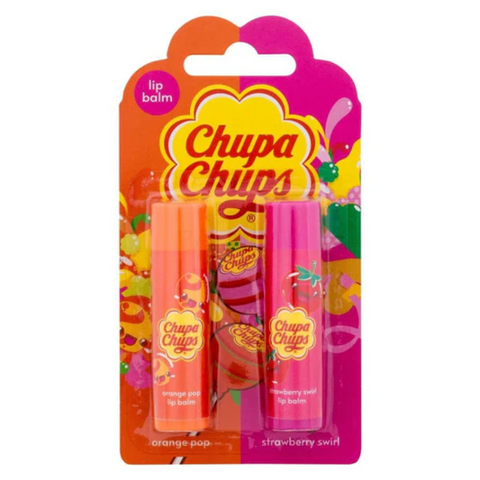 Chupa Chups - Orange Pop & Strawberry Swirl - Balsamo Labbra