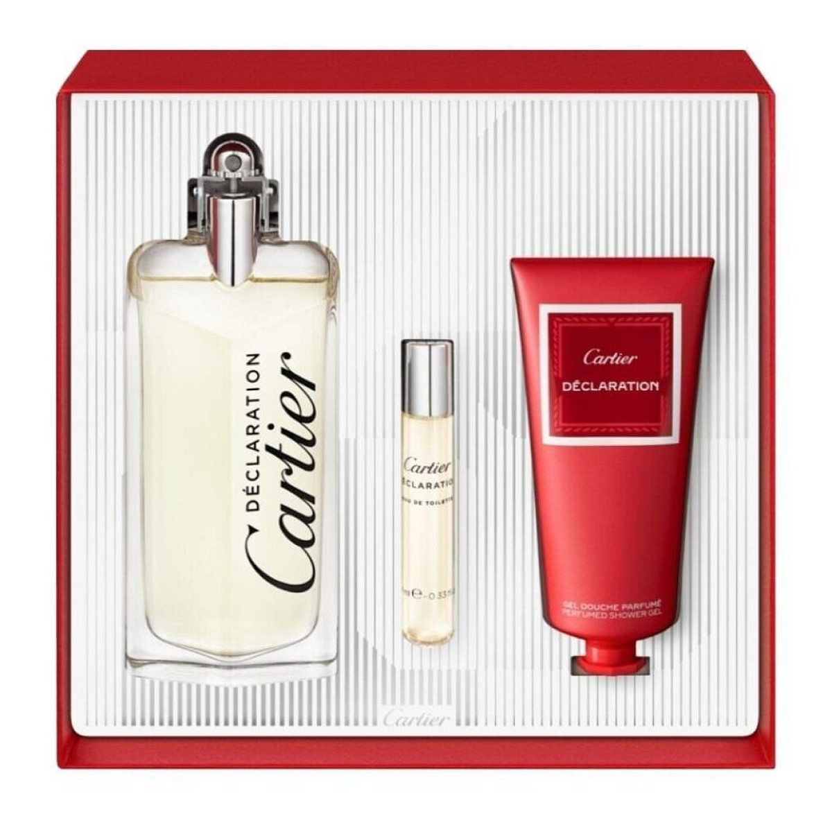 Cartier - Coffret Déclaration EDT 100ml + Gel Douche 100ml + Edt 10ml