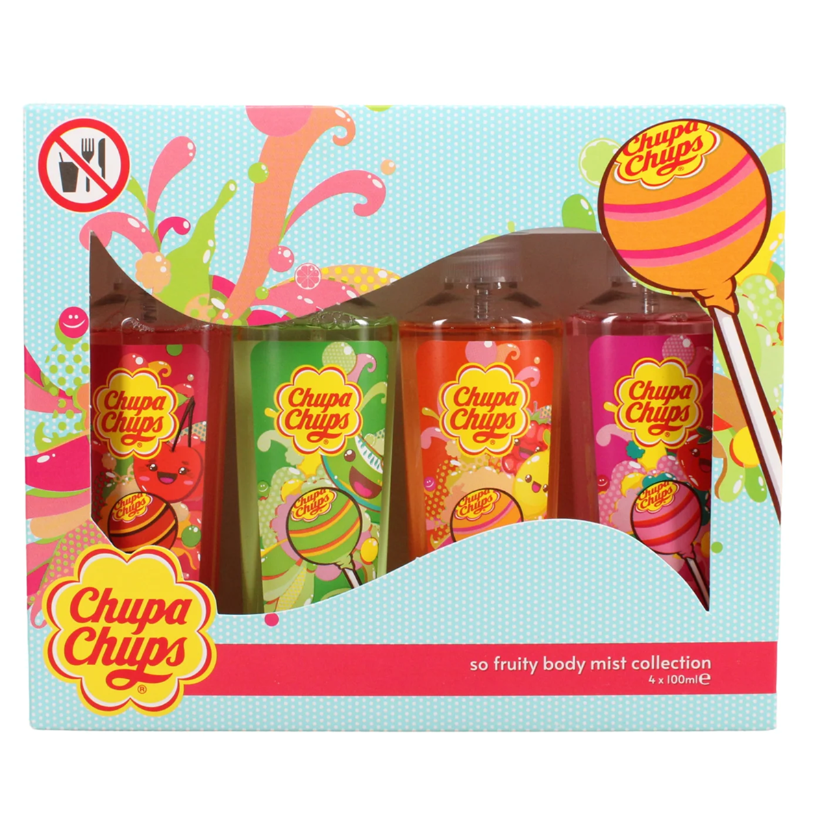 4*100ml Chupa Chups - Coffret So Fruity Mist Collection 4 X 100ml