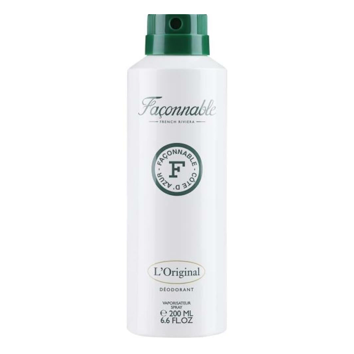 6*200ml Façonnable - L'original - Deodorante da Uomo