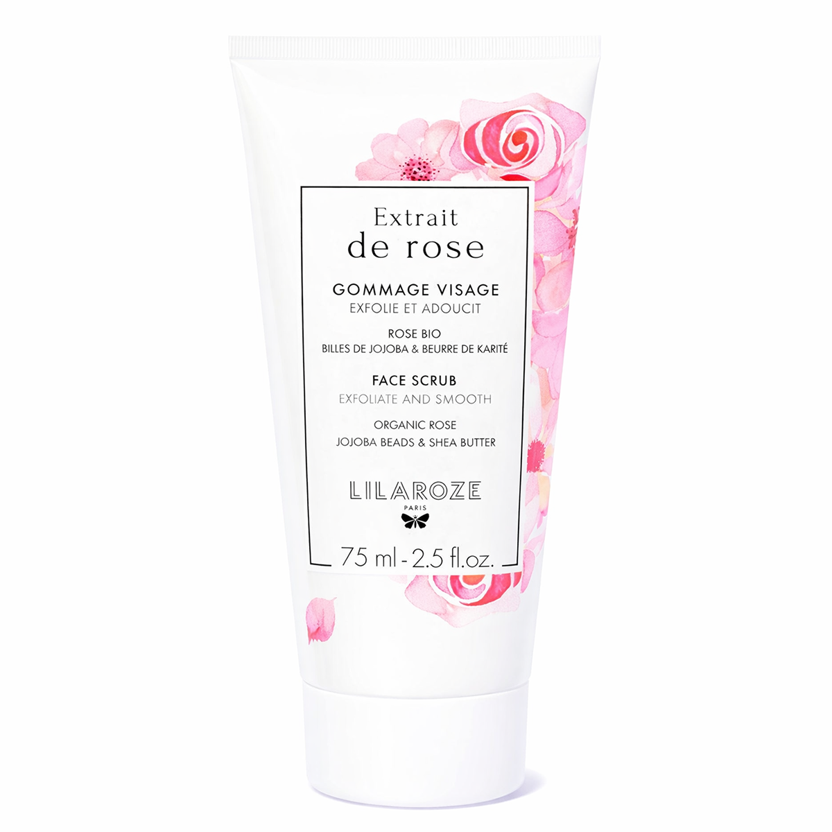 75ml Lilaroze Paris - Gommage Visage Extrait de Rose Exfolie et Adoucit