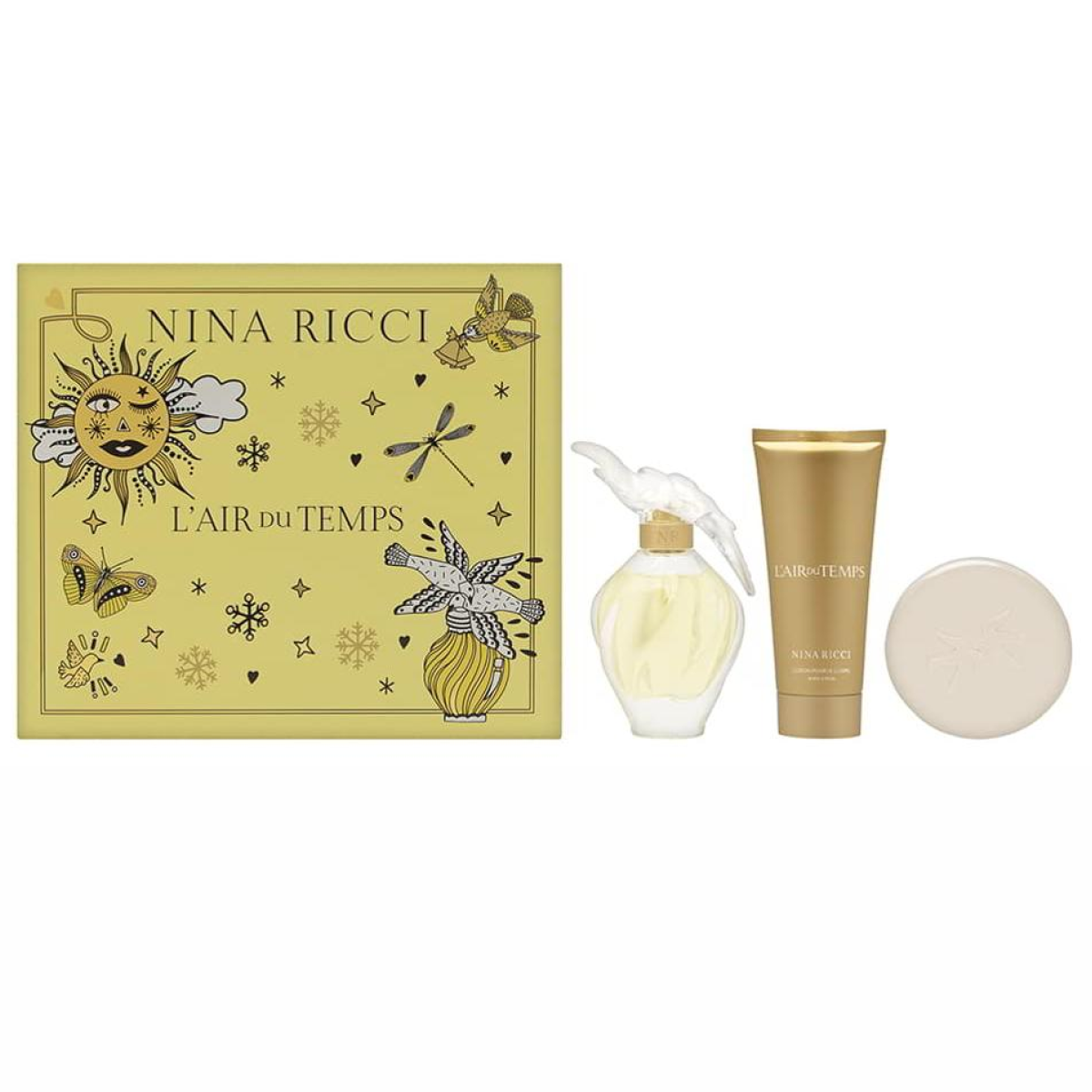 100ml Nina Ricci - L'air Du Temps - Coffret EDT 100ml + Lotion 100ml + Savon 100g