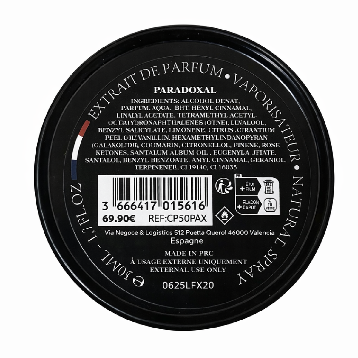 50ml Collection Privée - Paradoxal - Extrait de Parfum