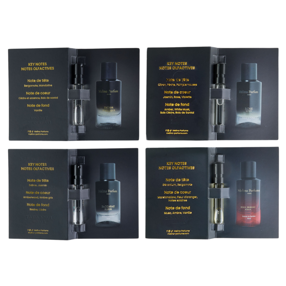 50ml Melina Parfums - Bleu Tropical - Extrait de Parfum Mixte