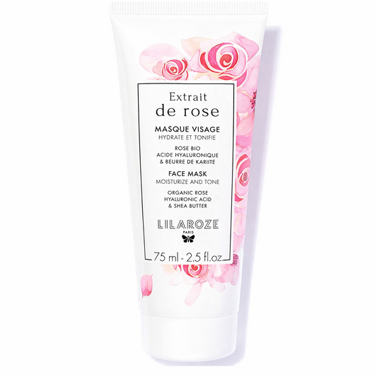 Lilaroze Paris - Maschera Viso Estratto di Rose Idrata e Tonifica
