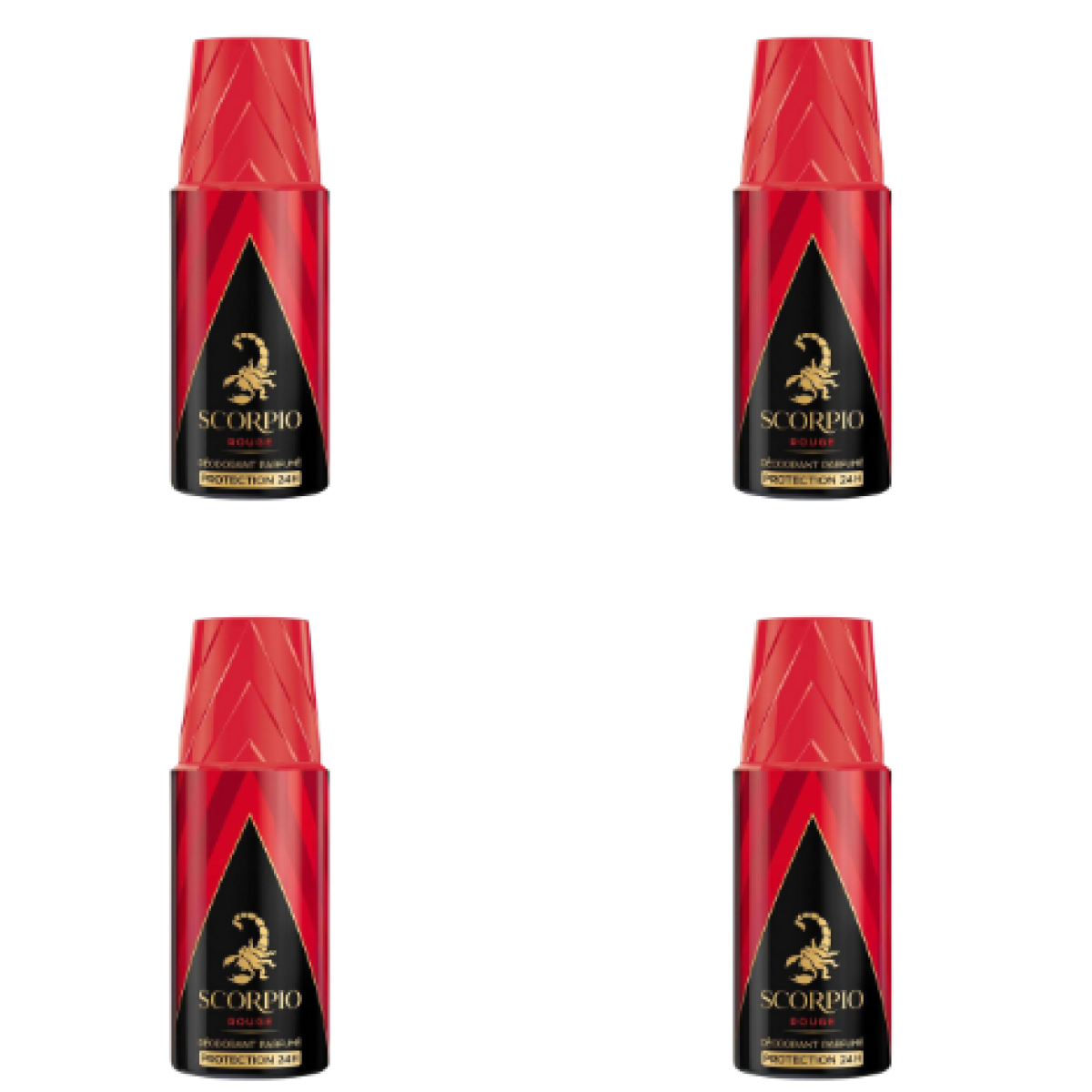 150ml Scorpio - Rouge - Déodorant pour homme