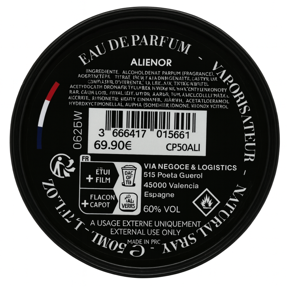 50ml Collection Privée - Alienor - Eau de parfum mixte