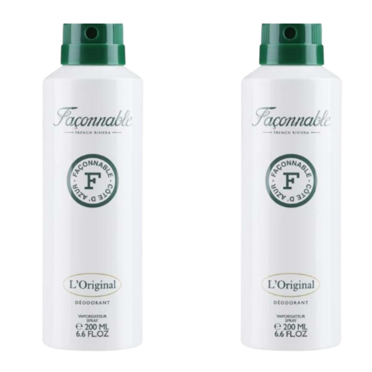6*200ml Façonnable - L'original - Deodorante da Uomo