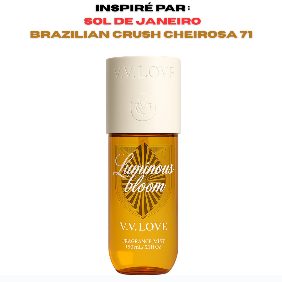 150ml Vv Love - Luminous Bloom - Brume Parfumée pour femme