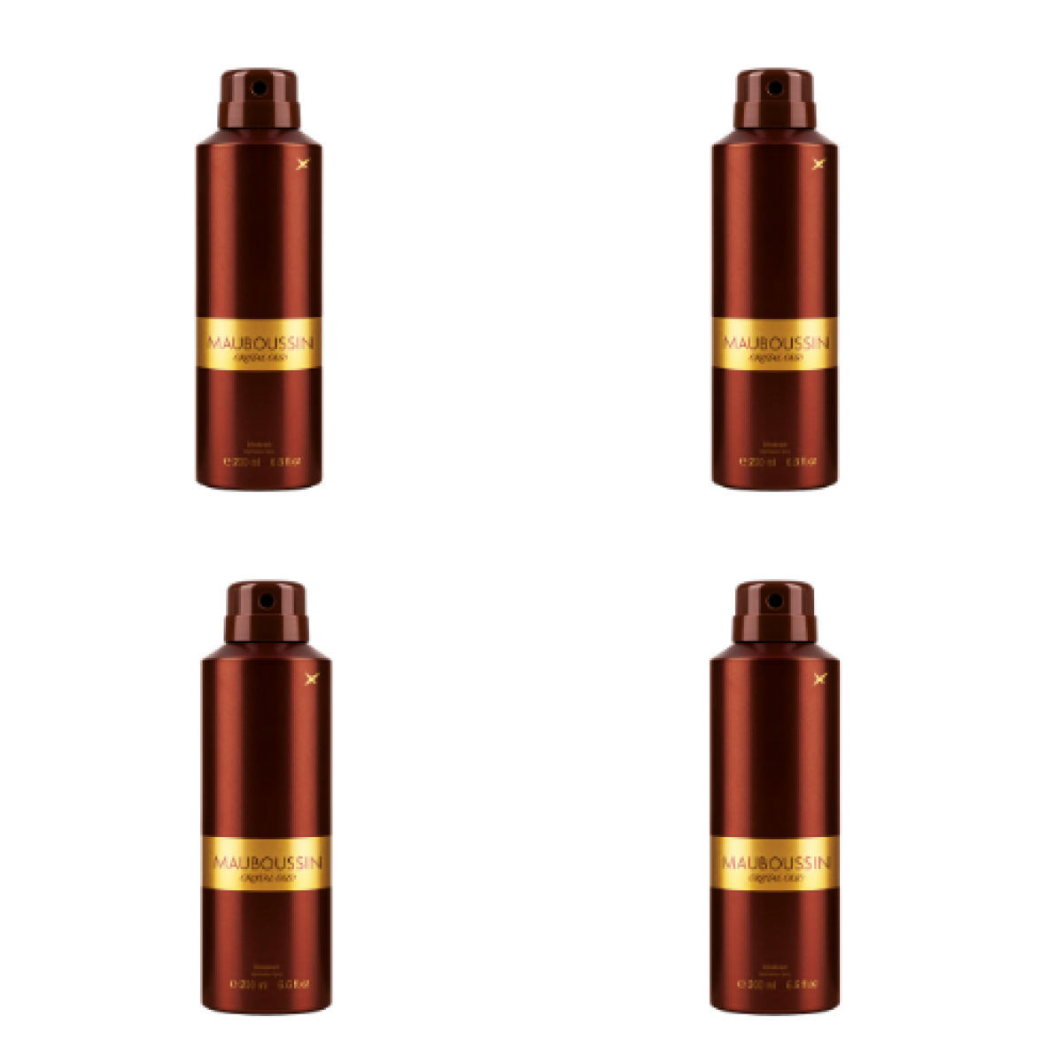 6*200ml Mauboussin - Cristal Oud - Deodorante da Uomo
