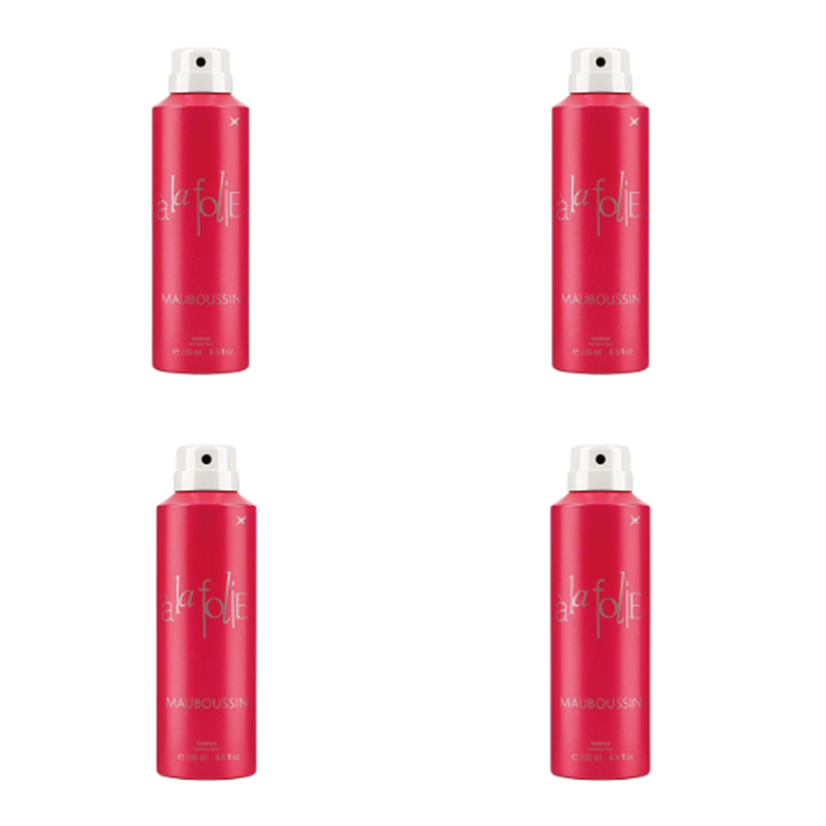 6*200ml Mauboussin - alla Folie - Deodorante da Donna
