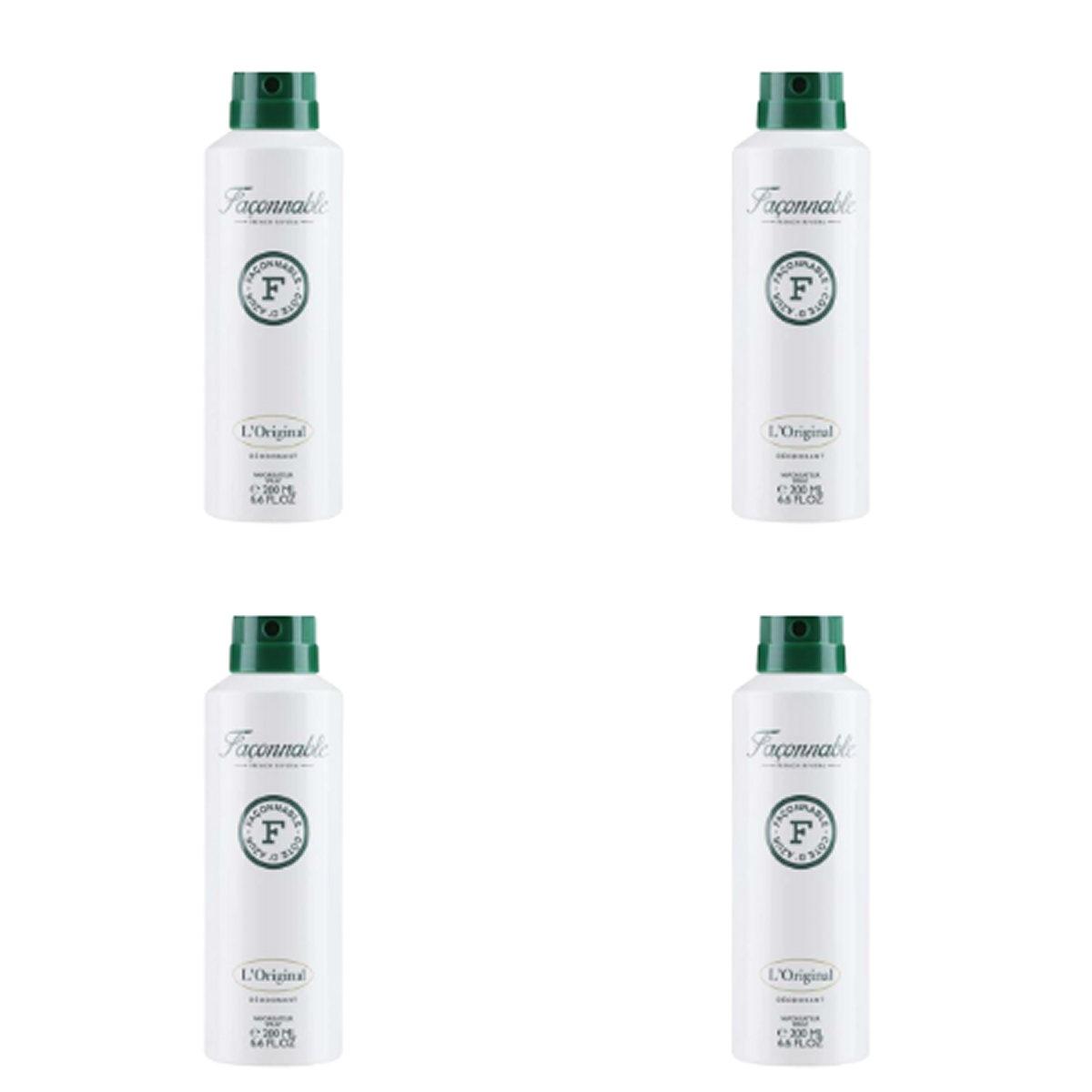 200ml Façonnable - L'original - Déodorant pour homme