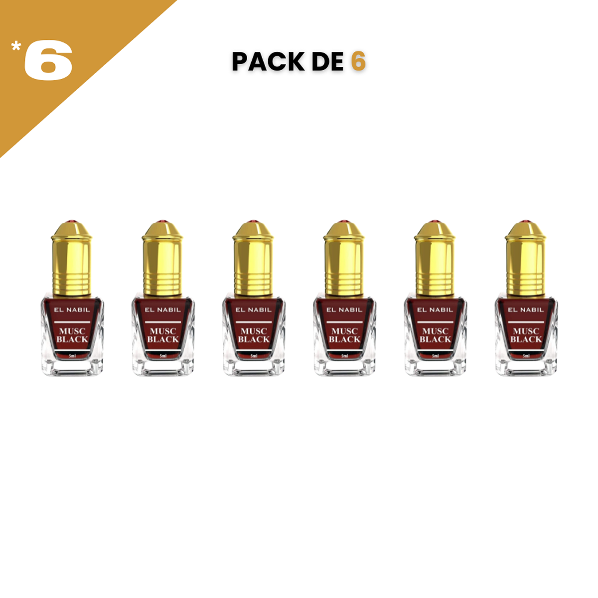 12*5ml el Nabil - Musc Black - Profumo concentrato Senza Alcool 12*5ml