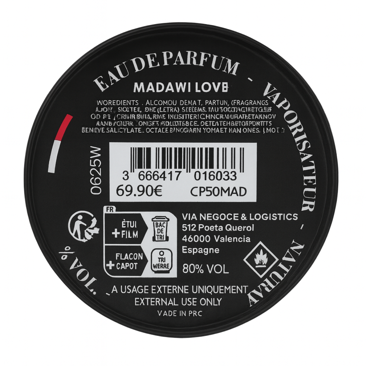 50ml Collection Privée - Madawi Love - Eau de parfum mixte